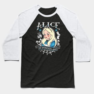 Alice in Wonderland Baseball T-Shirt